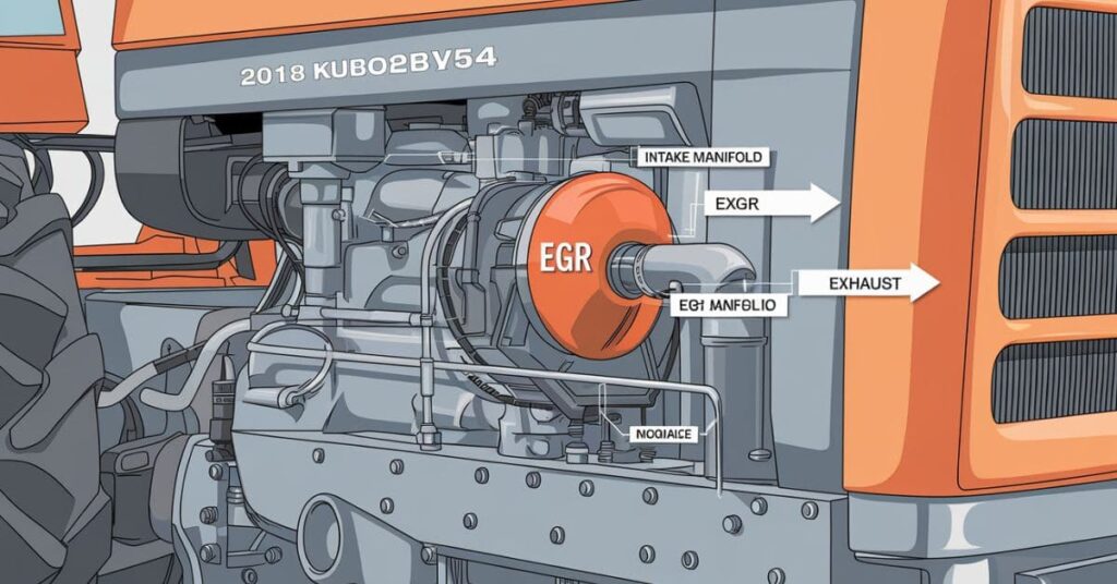 2018 kubota bx2380v54 egr valve location: